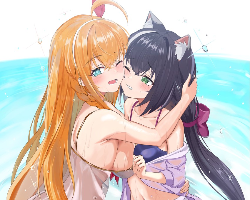 karyl and pecorine (princess connect!) drawn by sogogy