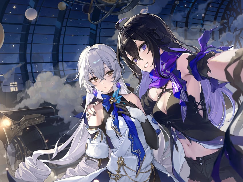 bronya rand and seele (honkai and 1 more) drawn by ttosom