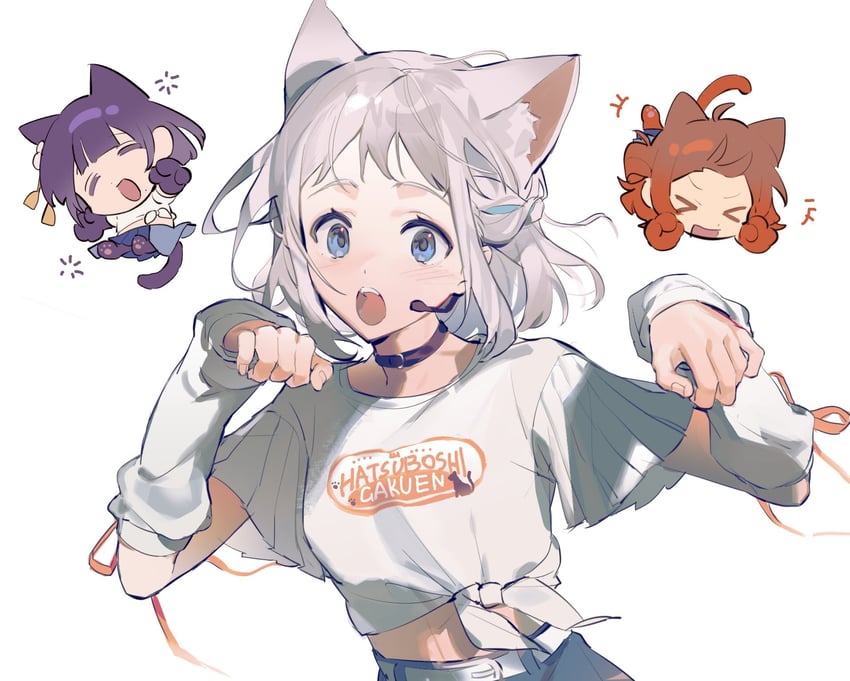 hanami ume, katsuragi lilja, and hataya misuzu (idolmaster and 1 more) drawn by shiogak634