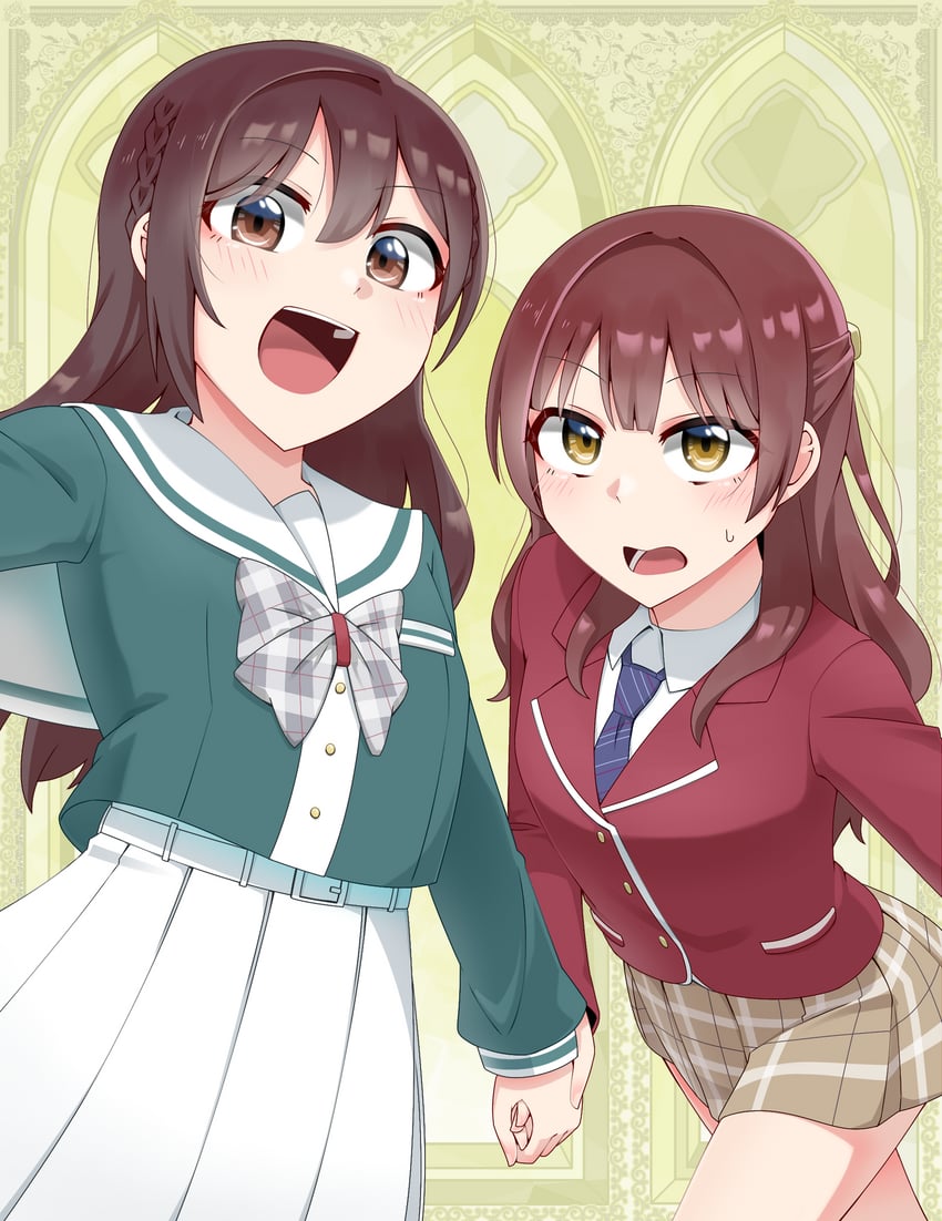 tsubaki rurika and takizawa anzu (love live! and 1 more) drawn by tetetsu