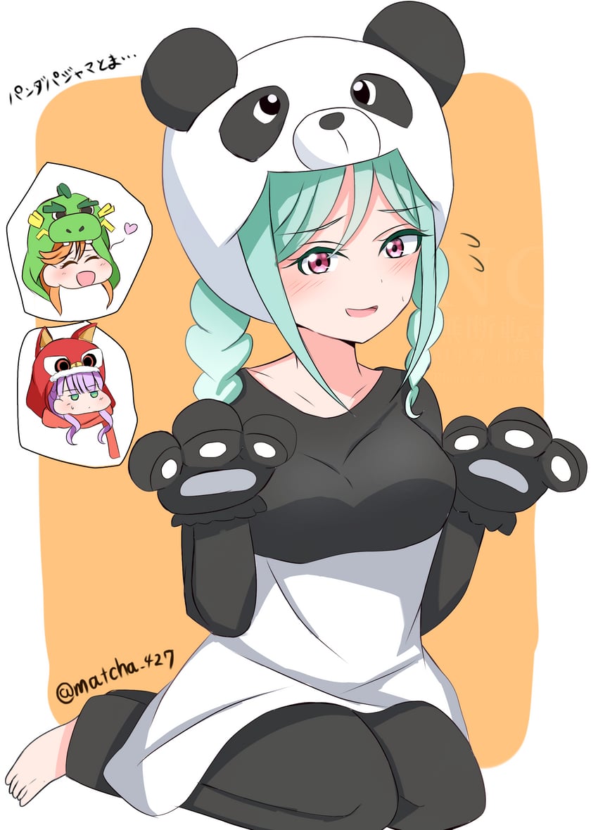 shibuya kanon, wien margarete, and onitsuka tomari (love live! and 1 more) drawn by matcha_moti_(matcha_427)