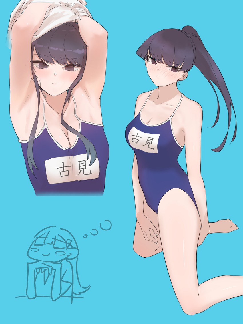 komi shouko and yamai ren (komi-san wa komyushou desu) drawn by takita_(takita3411)