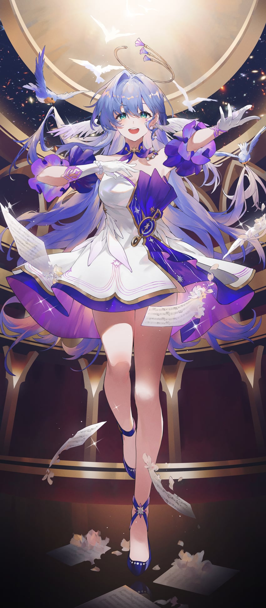 robin (honkai and 1 more) drawn by swkl:d