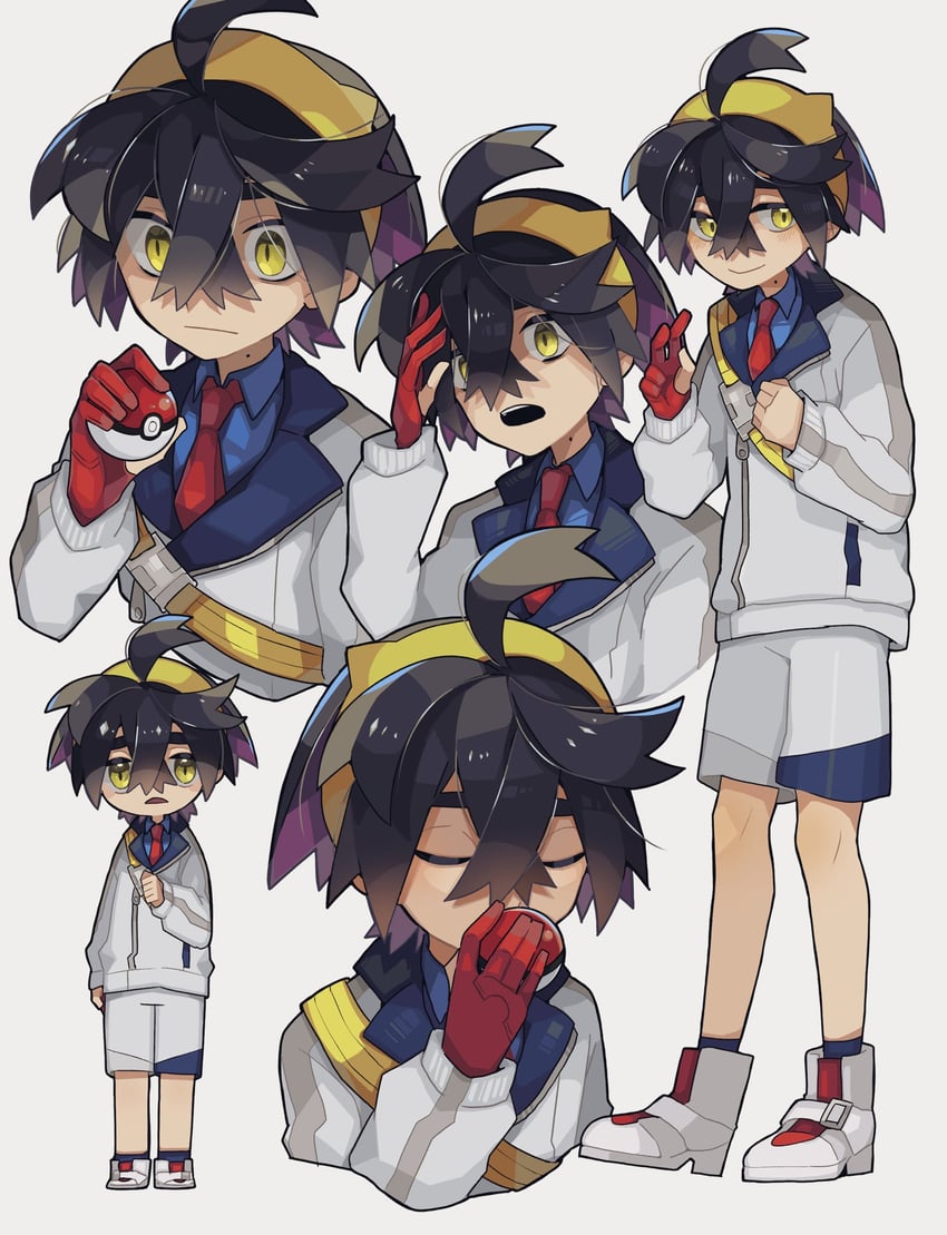 kieran (pokemon and 1 more) drawn by chappy_kg