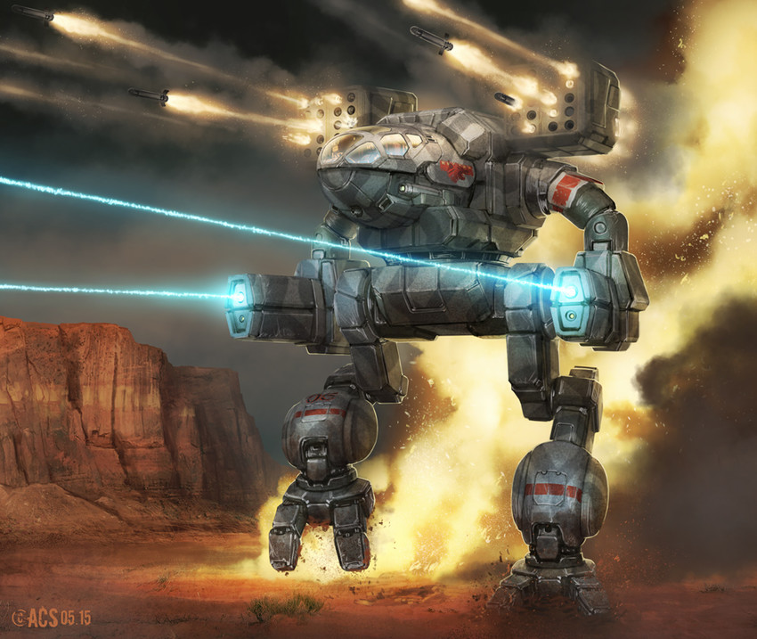 mad cat (battletech) drawn by anthony_scroggins_(shimmering_sword)