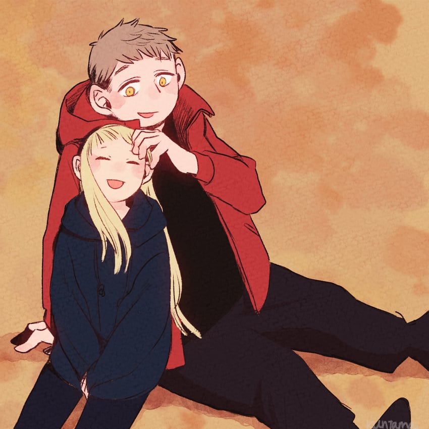 marcille donato and laios touden (dungeon meshi) drawn by kuntama11