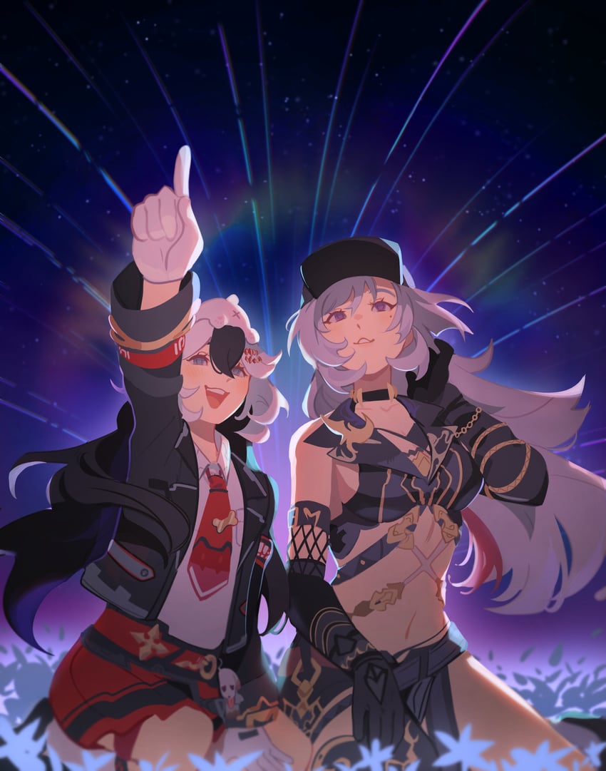 coralie 6626 planck and erdos helia (honkai and 1 more) drawn by mararu