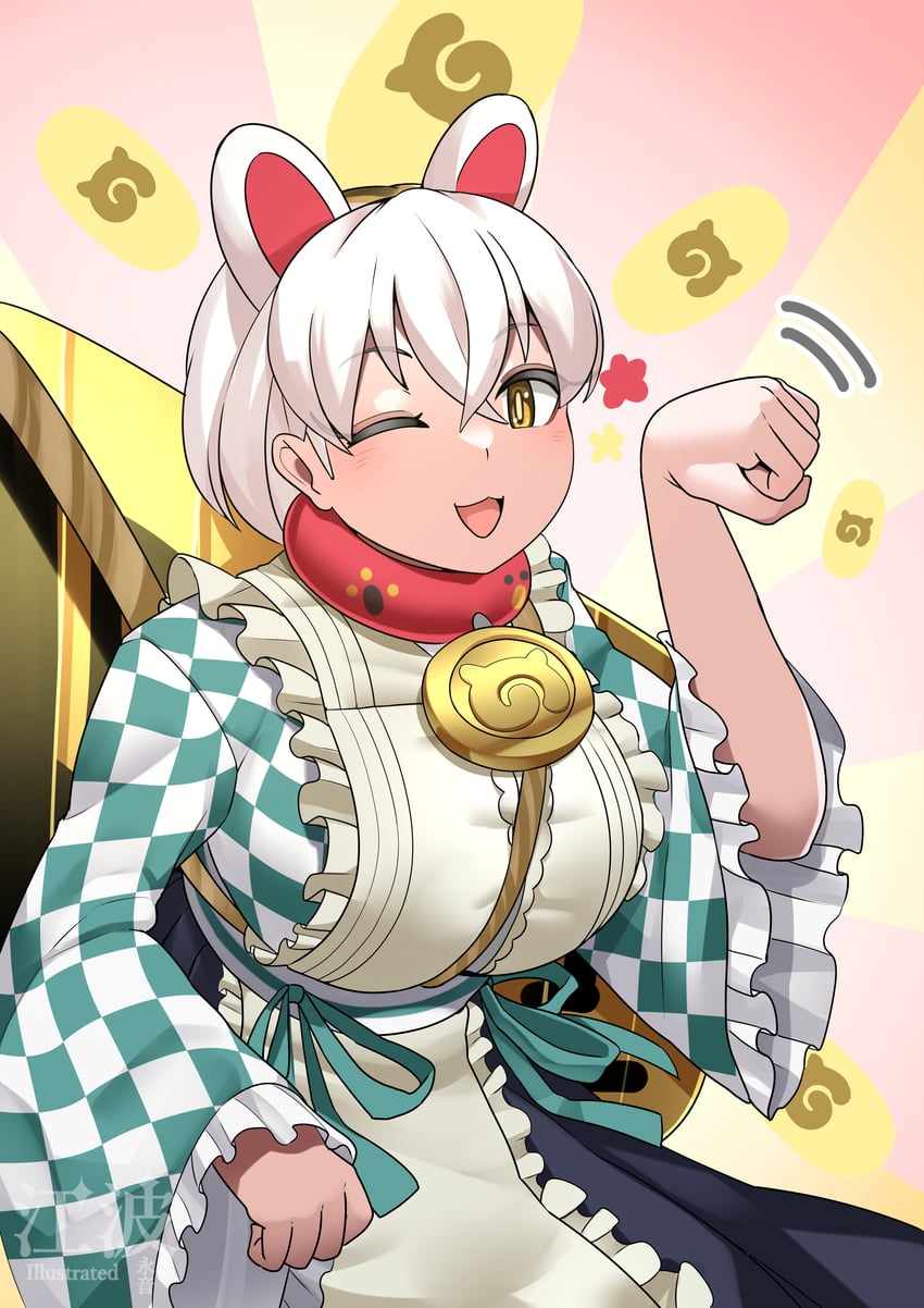 maneki-neko (kemono friends and 1 more) drawn by kawanami_eito