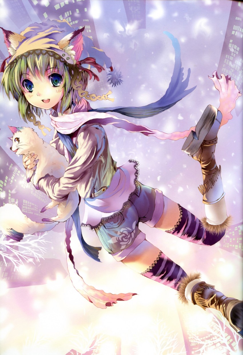 midori (original) drawn by greenwood and yamamoto_nori