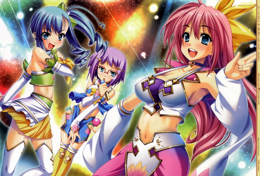 choukaku, chouhou, and chouryou (koihime musou and 1 more) drawn by shinozuka_atsuto