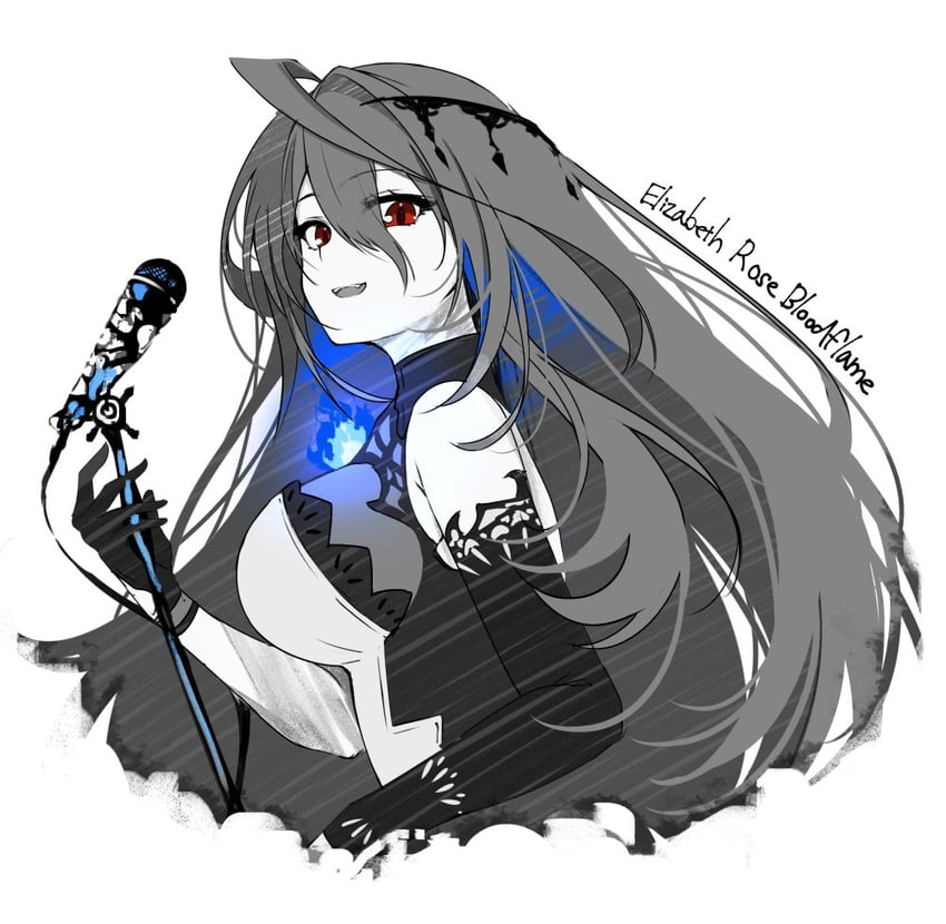 elizabeth rose bloodflame (hololive and 1 more) drawn by takuro_(taku3949)