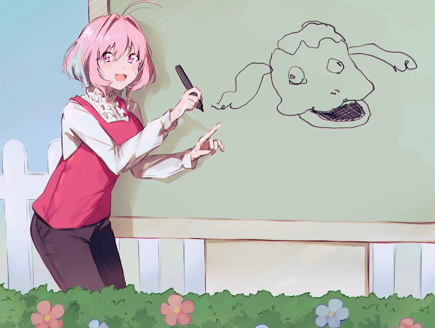 yumemi riamu and spoo (idolmaster and 2 more) drawn by hamachamu