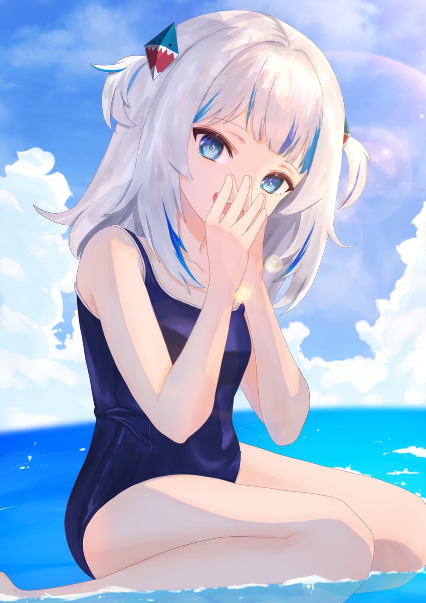 gawr gura (hololive and 1 more) drawn by fujisawa_yd