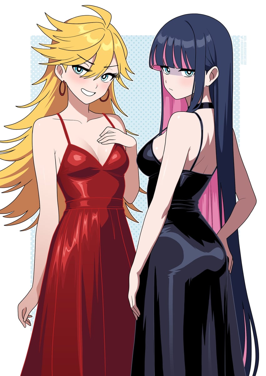 stocking and panty (panty & stocking with garterbelt) drawn by nico-neko
