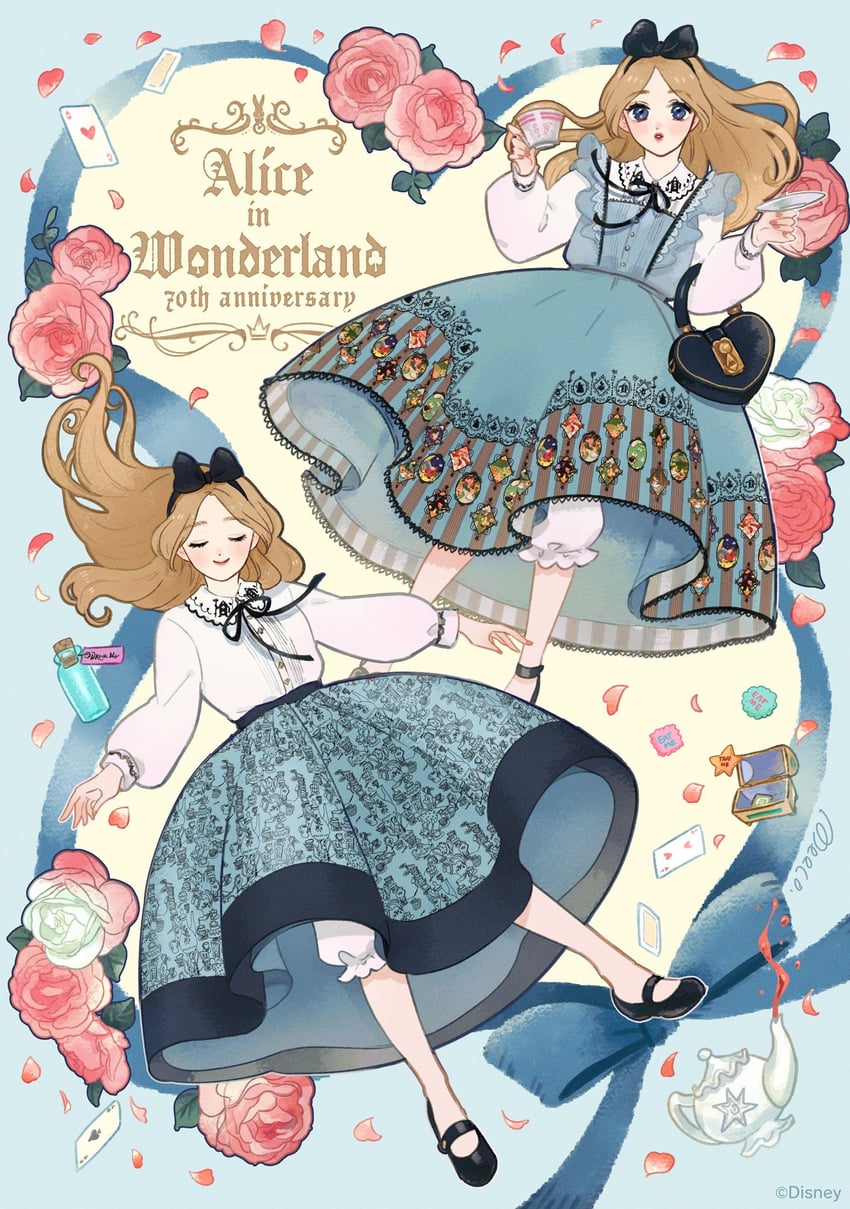 alice (alice in wonderland) drawn by meecosme