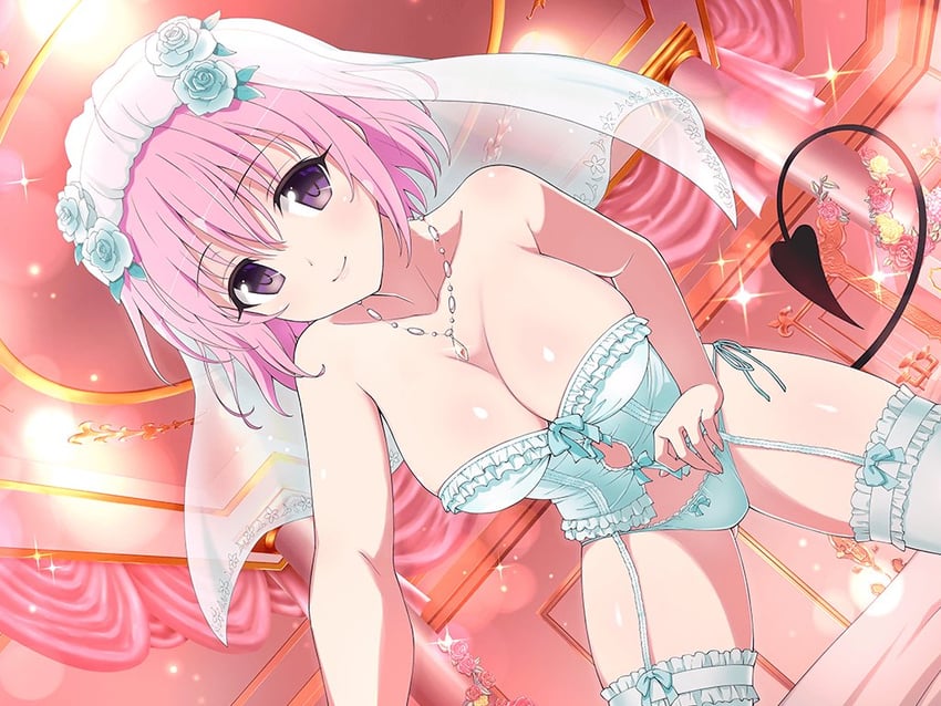 momo velia deviluke (senran kagura and 3 more) drawn by yaegashi_nan