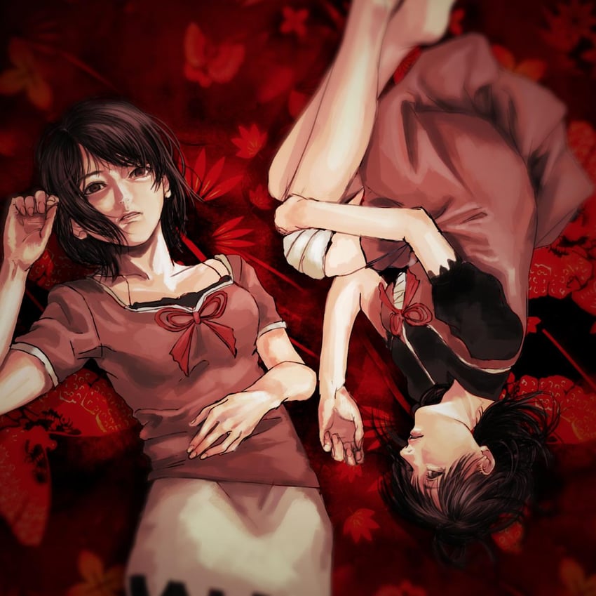 amakura mio and amakura mayu (fatal frame and 1 more) drawn by gauss_<bokashi