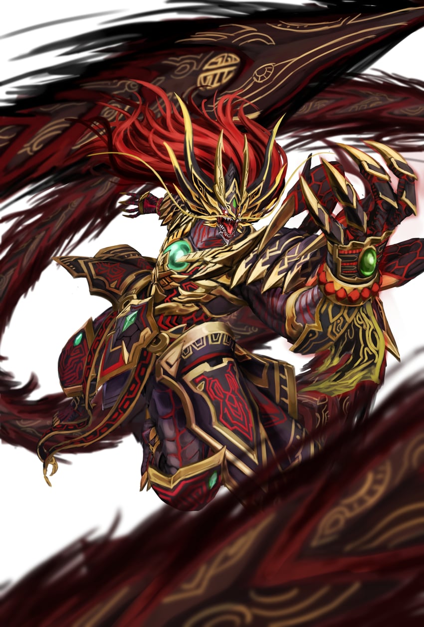 swordsoul sinister sovereign - qixing longyuan (yu-gi-oh!) drawn by niziko