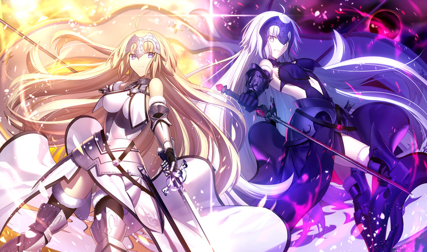 jeanne d'arc and jeanne d'arc alter (fate and 2 more) drawn by mashima_saki_(mashimasa)