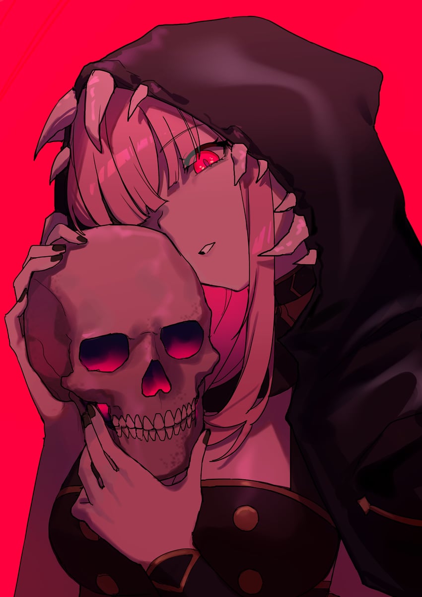 mori calliope (hololive and 1 more) drawn by rakku_(rkrmz0n)