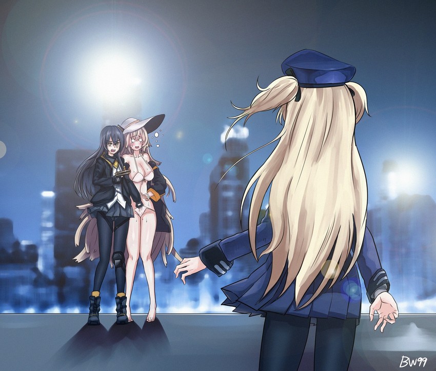 ump45, super-shorty, and m37 (girls' frontline and 1 more) drawn by bw99