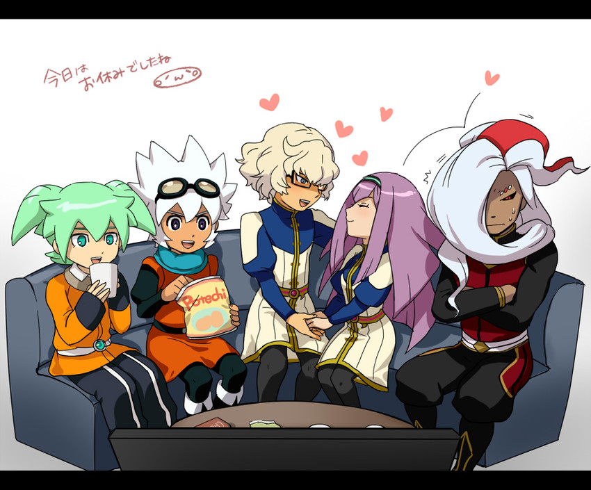fei rune, saryuu evan, meia, gillis, and garo (inazuma eleven and 2 more) drawn by mizuhara_aki