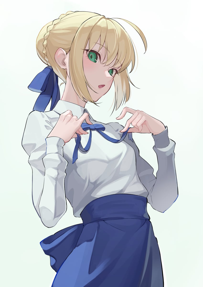 artoria pendragon and saber (fate and 1 more) drawn by gamangajo