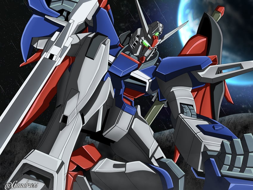 destiny gundam and destiny gundam spec ii (gundam and 3 more) drawn by gundrass
