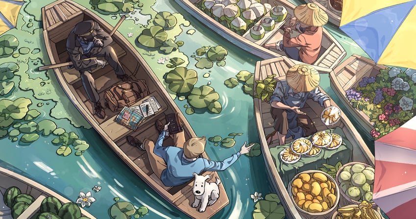tintin, captain archibald haddock, and milou (tintin) drawn by wenny02