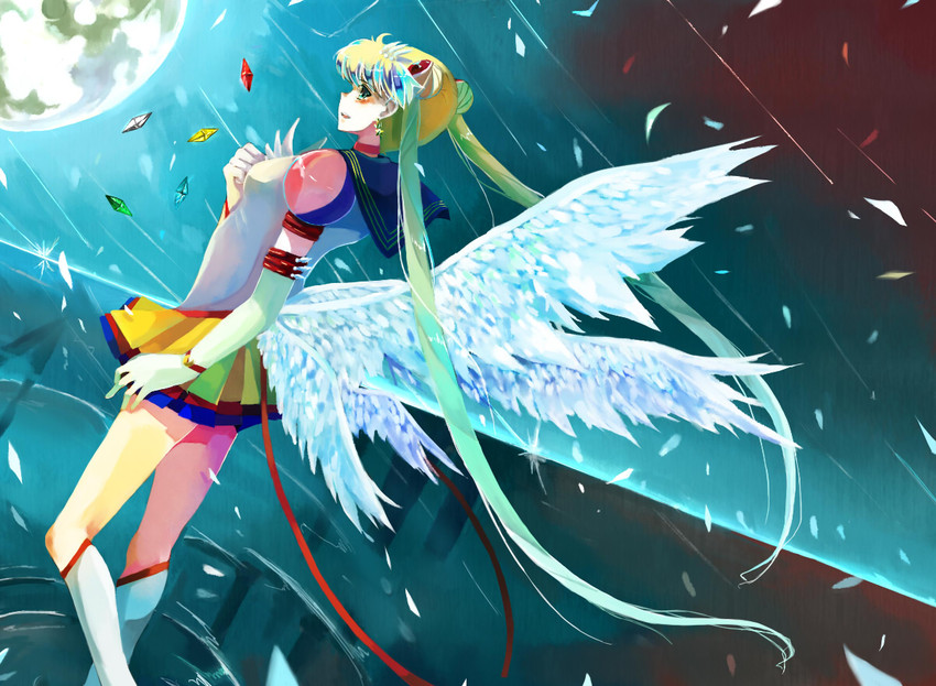 tsukino usagi, sailor moon, and eternal sailor moon (bishoujo senshi sailor moon and 1 more) drawn by nako_(nonrain)