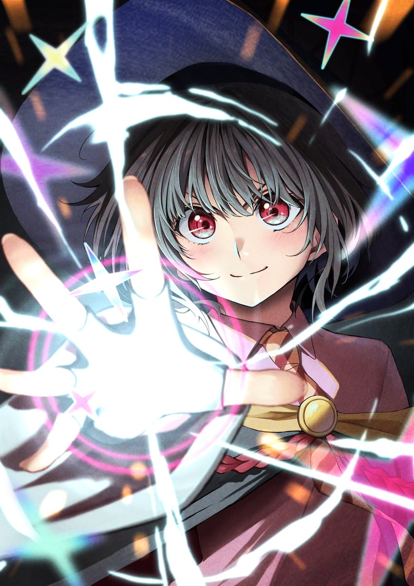 megumin (toaru majutsu no index and 3 more) drawn by izawa_(bhive003)