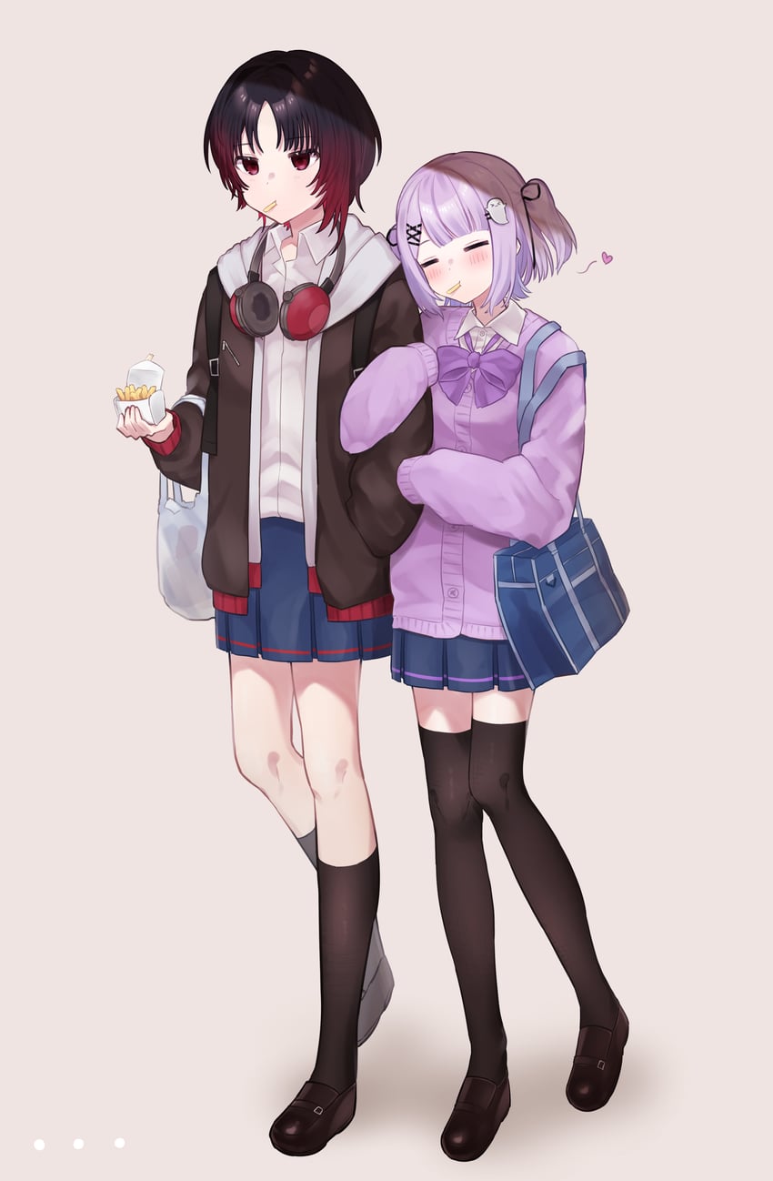 shinomiya runa and kisaragi ren (vspo! and 1 more) drawn by asatsuki933