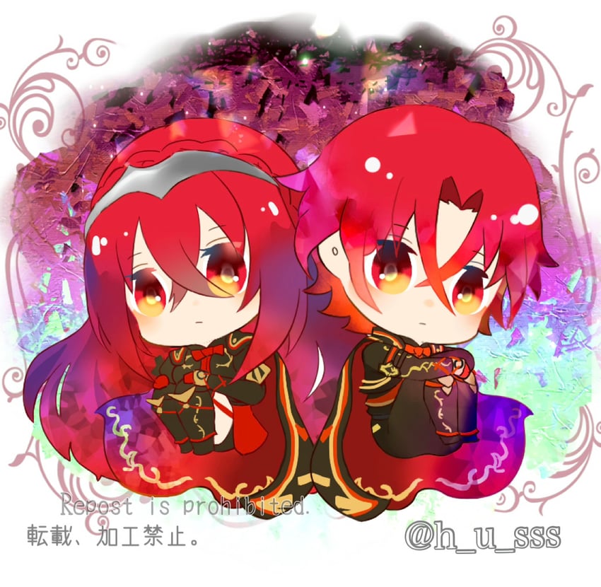 male alear and female alear (fire emblem and 2 more) drawn by h_u_sss