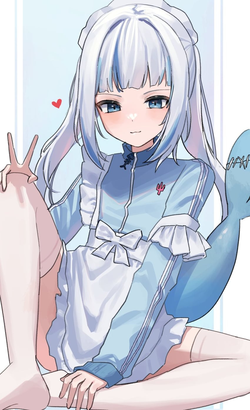 gawr gura (hololive and 1 more) drawn by 3xens