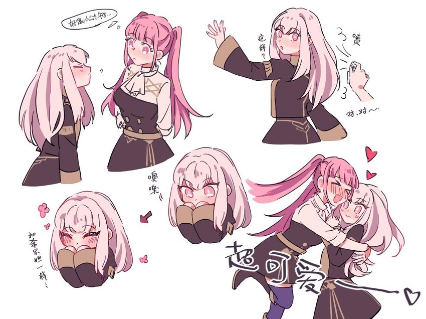 hilda valentine goneril and lysithea von ordelia (fire emblem and 1 more) drawn by 5o