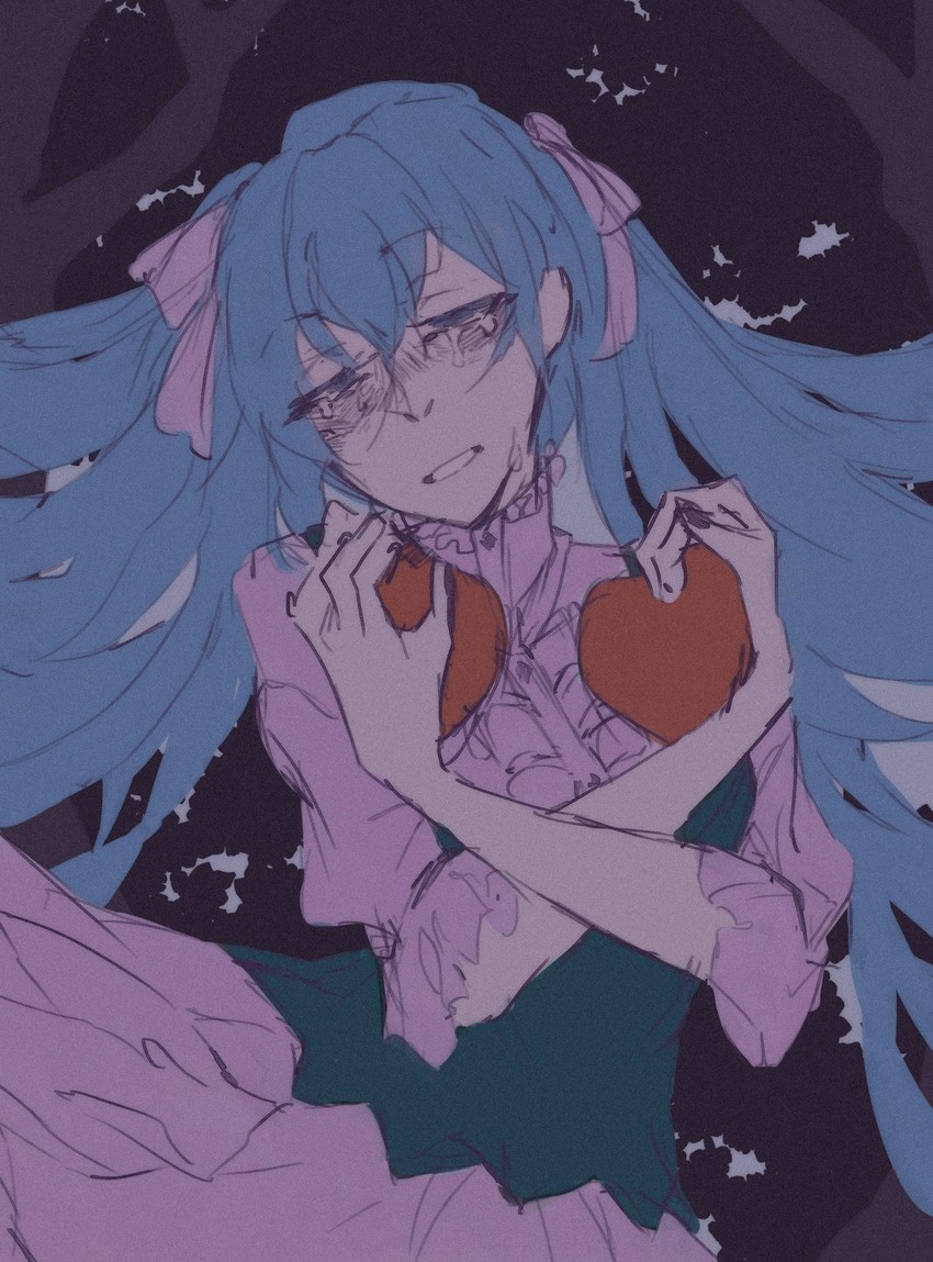 hatsune miku and eve moonlit (vocaloid and 3 more) drawn by blesseria