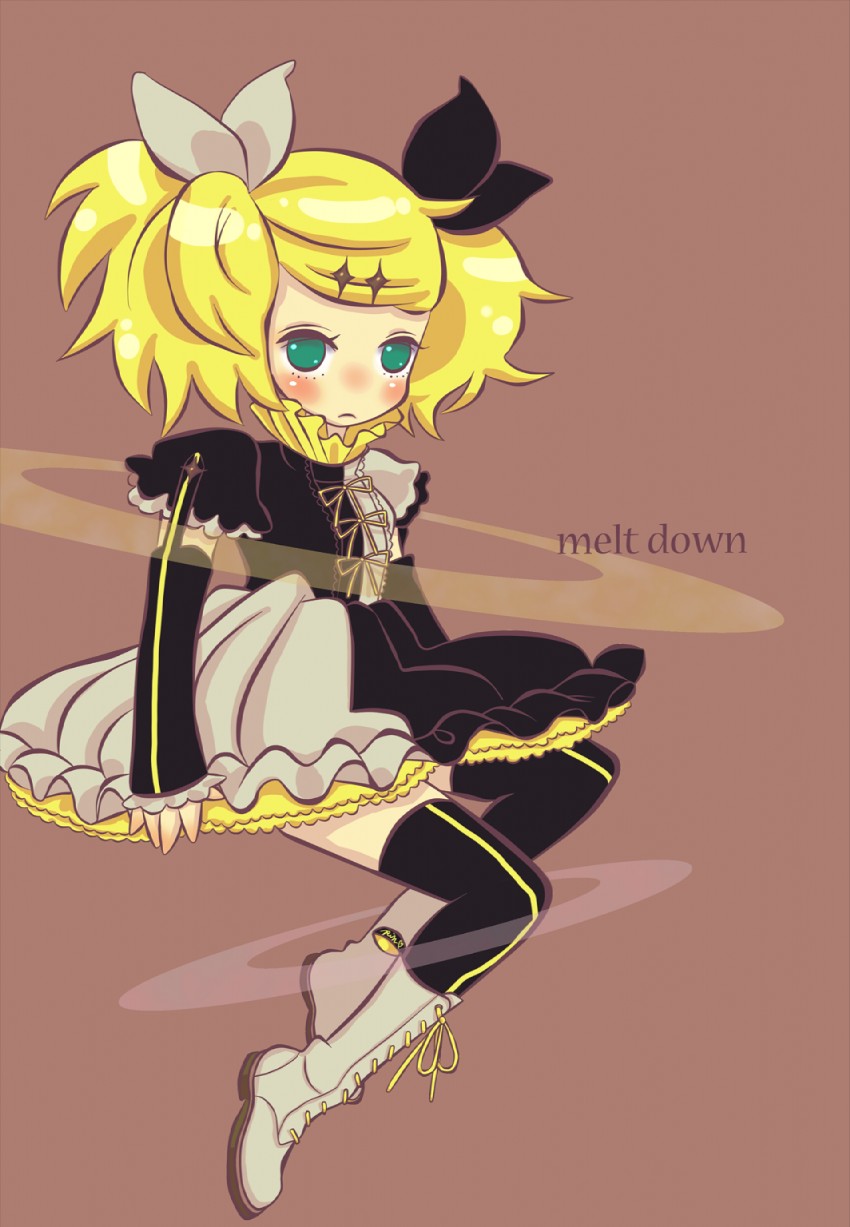 kagamine rin (vocaloid and 1 more) drawn by bisuketta