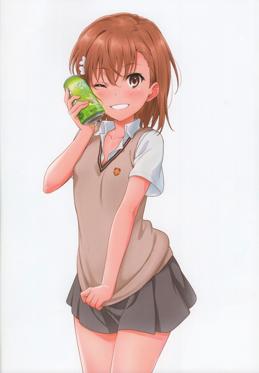 misaka mikoto (toaru majutsu no index and 1 more) drawn by isshi_pyuma