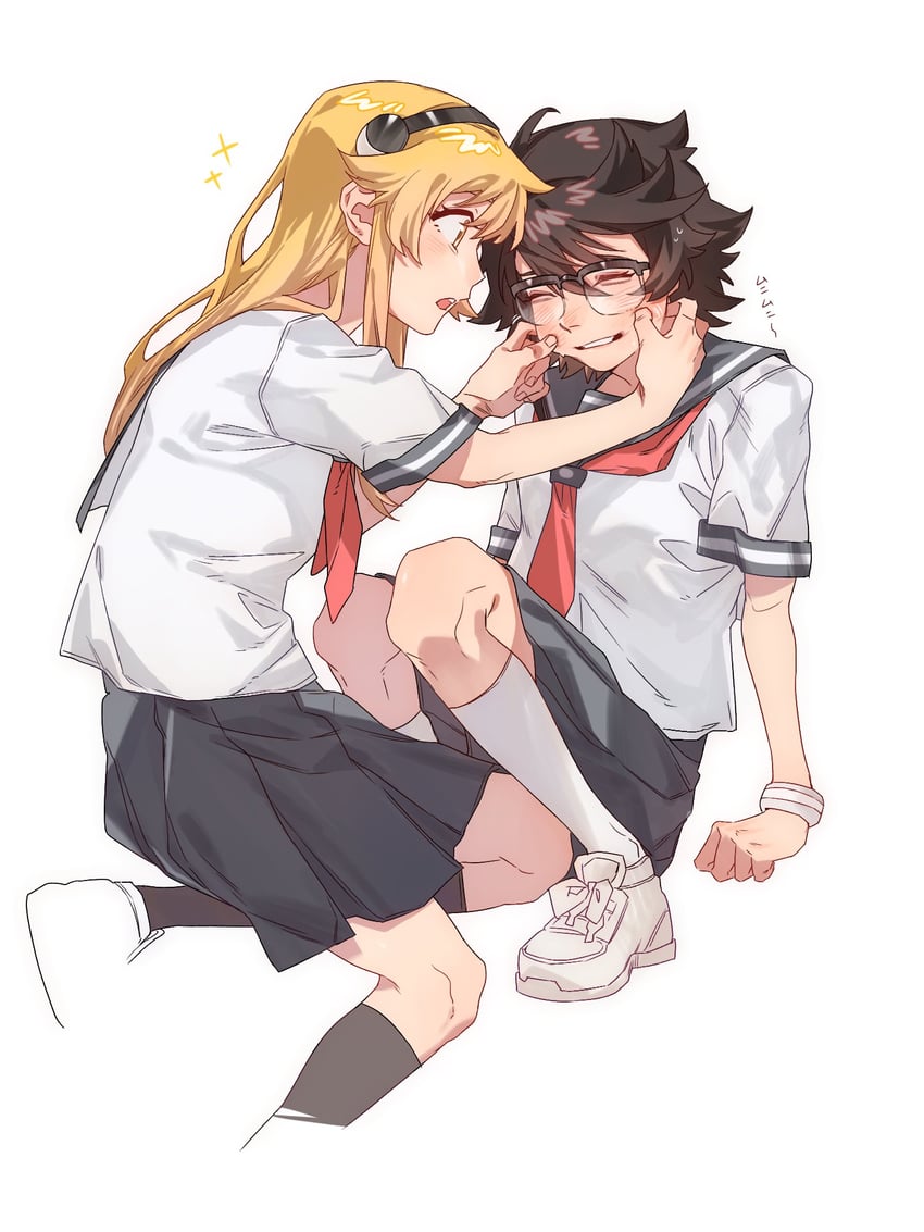 momijiyama teru and koishikawa iko (shy) drawn by jiguang_haibao