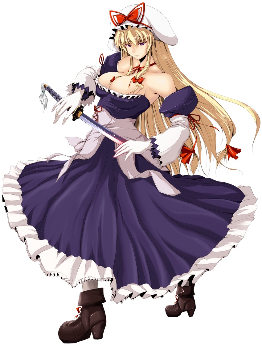 yakumo yukari (touhou) drawn by stiel