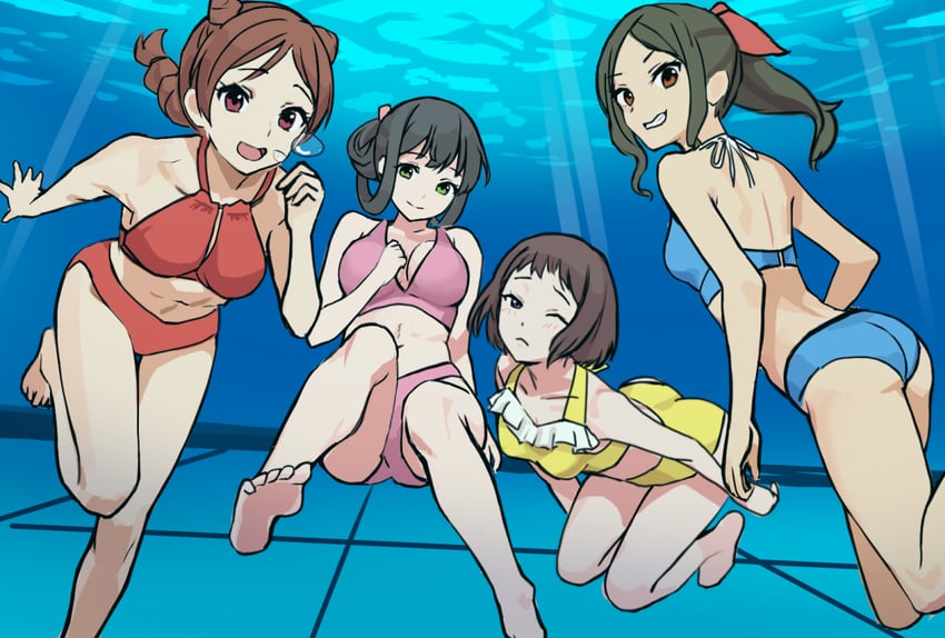 yoshii sari, hariya kaho, kamiishi yayoi, and kamaya suzume (hibike! euphonium) drawn by misogi_(misogi1341)