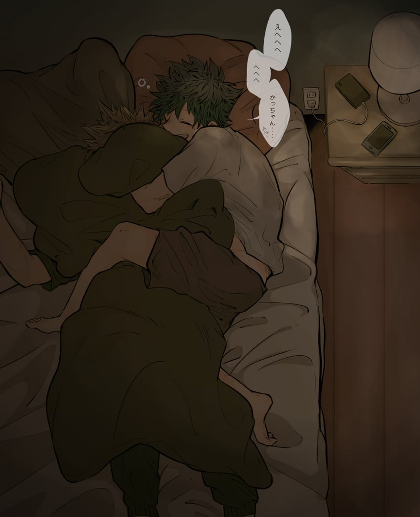 midoriya izuku and bakugou katsuki (boku no hero academia) drawn by omura_(o_mr)