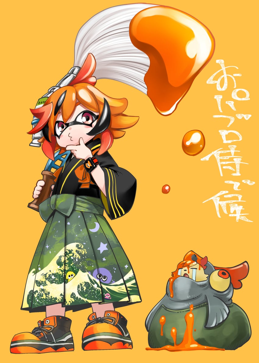 smallfry and kazami kuku (splatoon and 2 more) drawn by kurose_kousuke