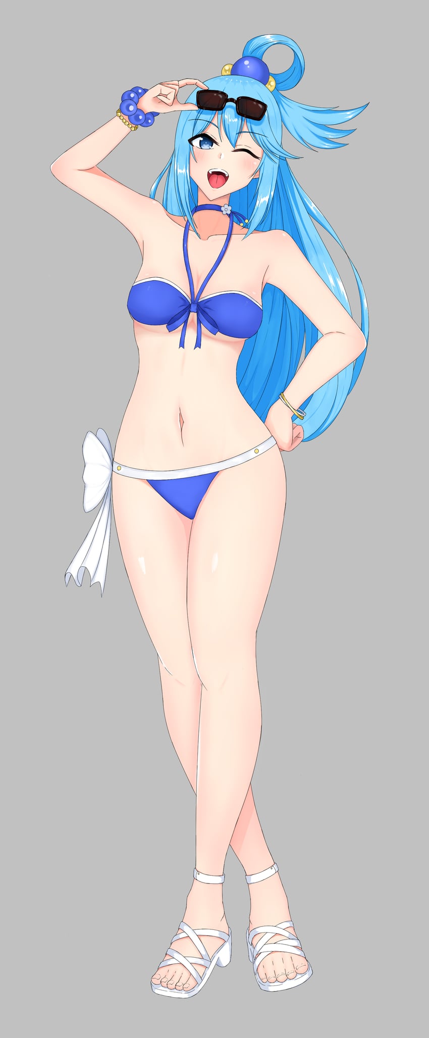 aqua (kono subarashii sekai ni shukufuku wo!) drawn by itx024