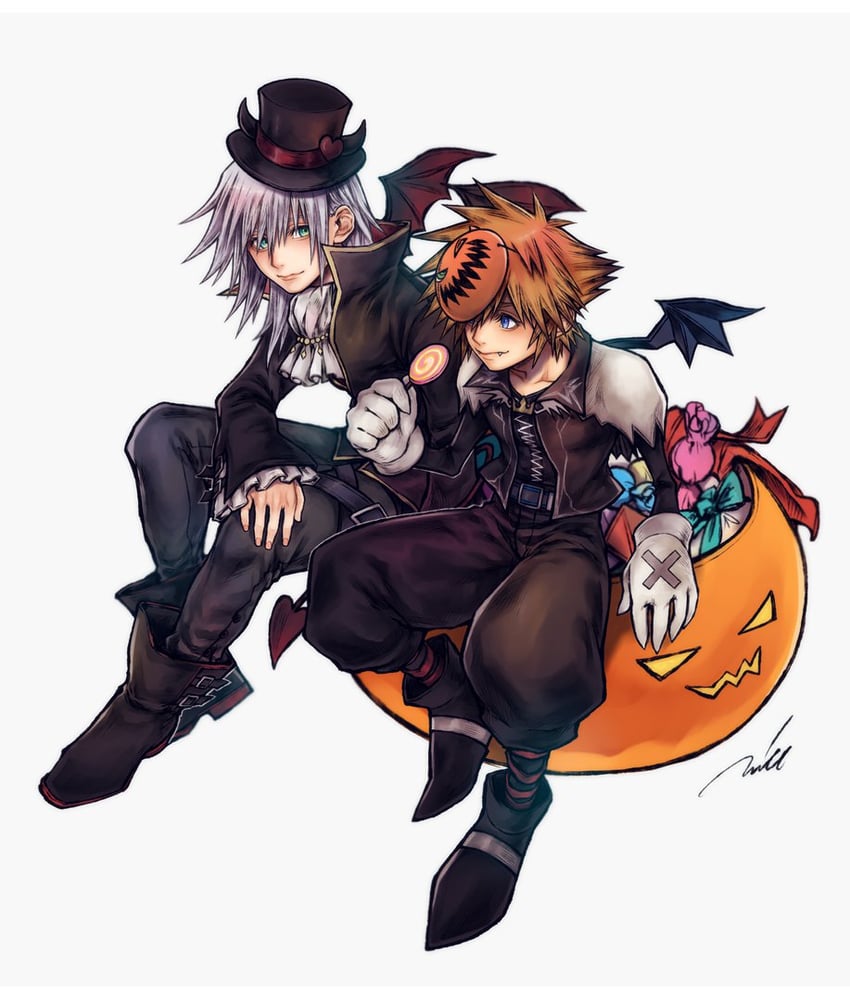 riku and sora (kingdom hearts and 1 more) drawn by mim_(mimya0600)