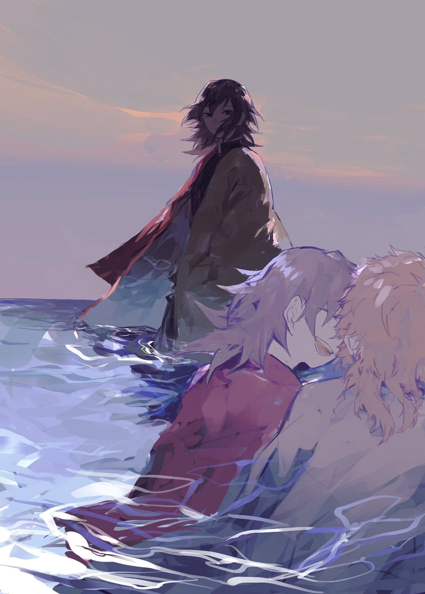 tomioka giyuu and sabito (kimetsu no yaiba) drawn by rei_(raysr)