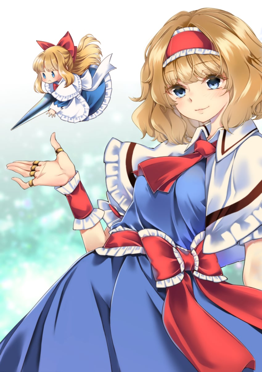 alice margatroid and shanghai doll (touhou) drawn by meji_aniki