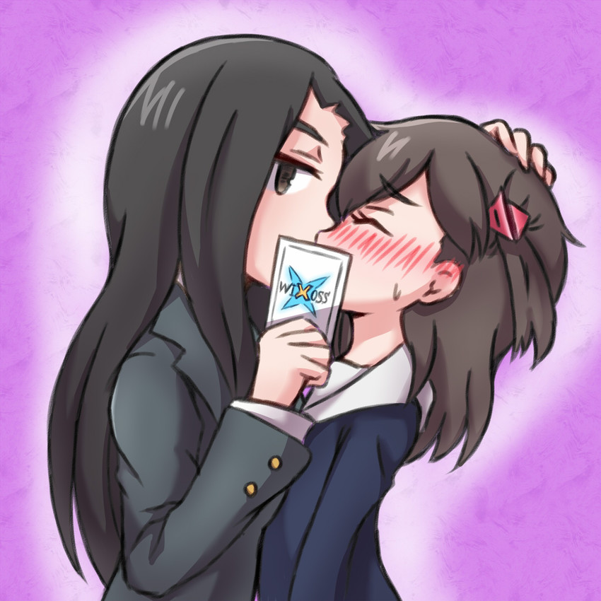 kominato ruuko and urazoe iona (wixoss and 1 more) drawn by piyopiyo_(piroman)