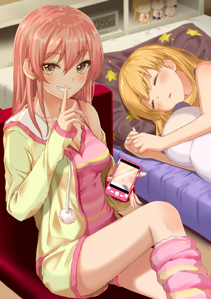 jougasaki mika, jougasaki rika, and akagi miria (idolmaster and 1 more) drawn by takamiya_nao