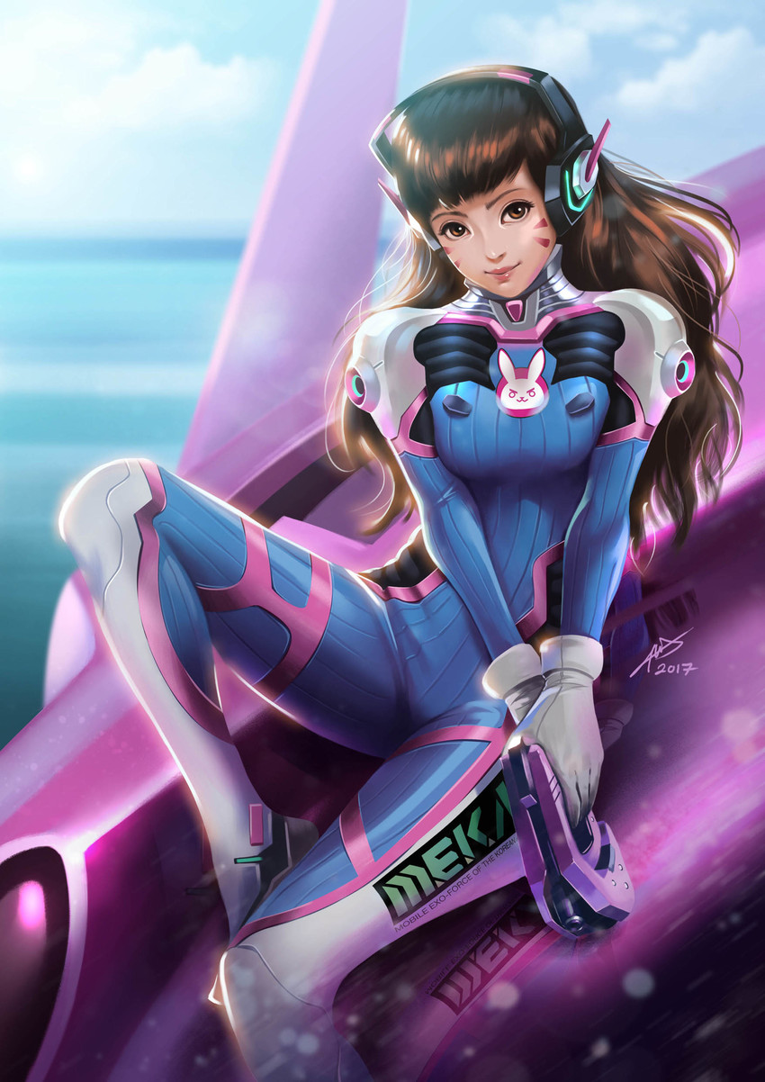 d.va (overwatch and 1 more) drawn by chua_eng_han